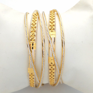 GOLD HALLMARK CNC LASER BANGLE - CLJ1050