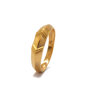 22k  yellow gold plain coppia rings