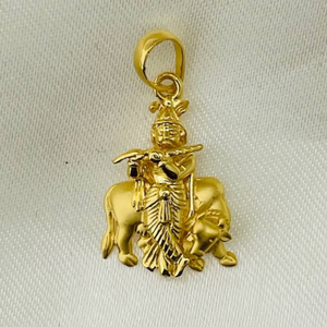 22K Gold Plain Gopalji Pendants