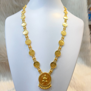 916 Gold Fancy laxmi Coin Necklace
