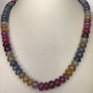 Natural multi colour sapphires round beeds ma