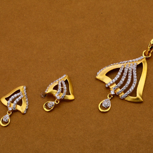 Ladies pendant set 916 cz