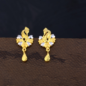 Ladies 22k gold earring -lpe121
