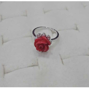 925 Rose Design Sterling Silver Ring