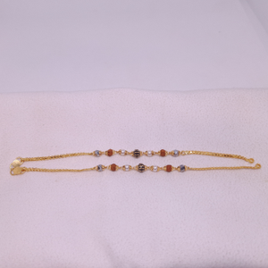 916 gold pearl baby bracelet
