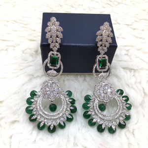 Silver forming fancy earrings