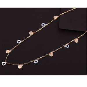 18kt rose gold cz designer necklace tanmaniya
