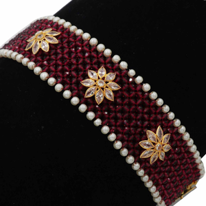 Colourful Moti Blossom Gold Bracelet AJB73