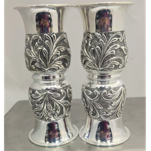 925 pure silver stylish glass in fine antique
