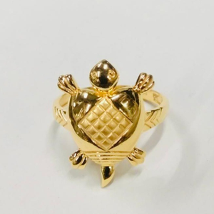 Gold modern ring