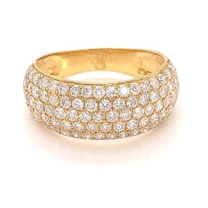 Iced Out Diamond Ring ,18K Gold ,  Best Desig