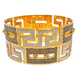 One gram gold forming movable diamond bangles