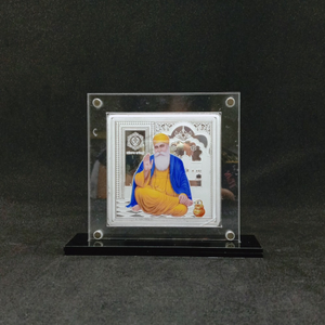 Real silver designer coin of guru nanak dev j