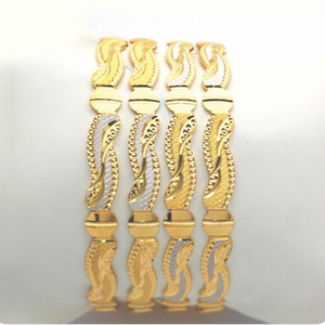 Gold Hallmark Cnc PATLA Bangle - CP790
