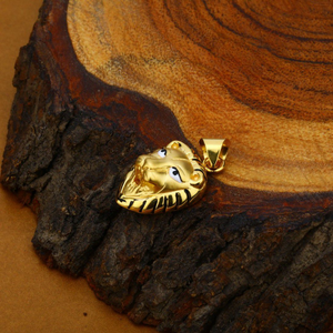 18K Gold Hollow Lion Pendant-HLP46