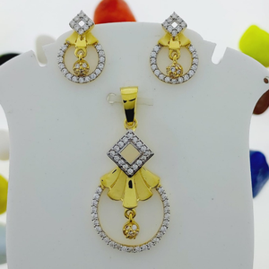 22 carat gold ladies pendants set RH-PS857