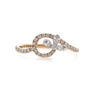 Jolie Diamond Ring for Everyday Wear with Pea