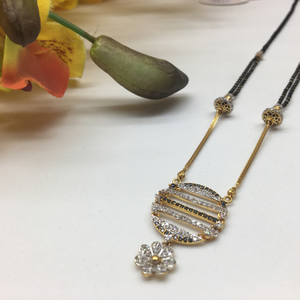 916 gold Cz Mangalsutra Dokiya
