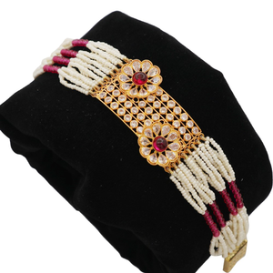 916 Gold Dazzling Pearl Bracelet AJB32