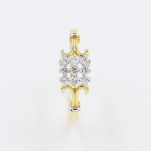 14kt Yellow Gold Delicate Natural Diamond Rin