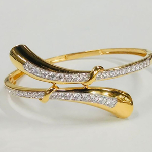917 & 75 gold cz kada