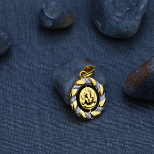 Ganpati Bappa Gold 916 Pendant-GP56