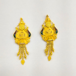 22k gold fancy ladies earrings