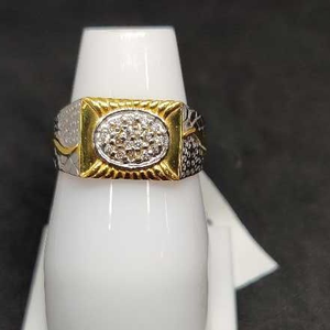 916 Men's fancy gold ring