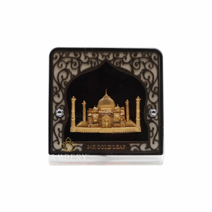 Taj Mahal 24k Gold Foil Frame