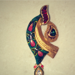 Gold Bikaneri Pendant 