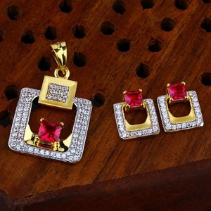 916 gold cz Pendant Set ps-0005