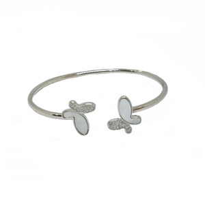 Beautiful Butterflies Bracelet In 925 Sterlin