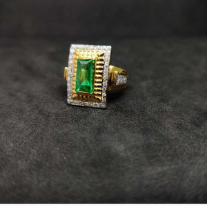 916 Men's colour stone gold ring