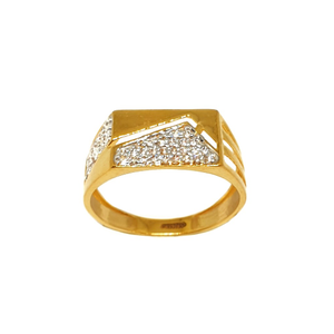 22K Gold Fancy Gents Ring MGA - GRG0210