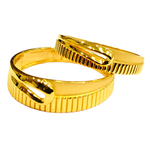 22KT Couple Plain Unique Design Rings
