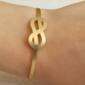 22 kt yellow gold women's open cuff bracelet 