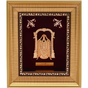 24k gold leaf tirupati balaji frame