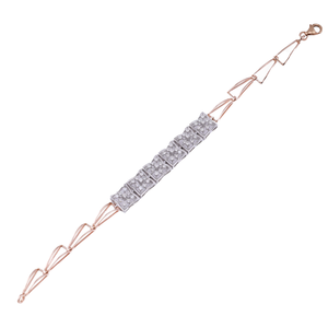 18K Rose Gold Lab Grown Diamond Square Design