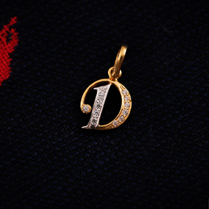 22K ALPHABET PENDANT