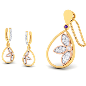Flower Petals Pendant Set