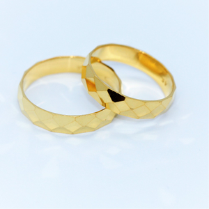 24k gold couple ring