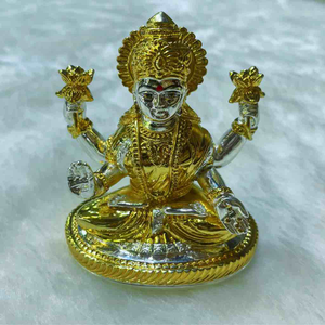 Silver and gold plated laxmi ji
