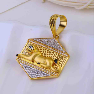 22k gold tiger design gants pendant