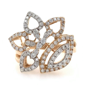 18kt / 750 rose gold micro set party diamond 