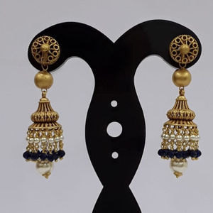 22kt yellow gold azalia earrings for women
