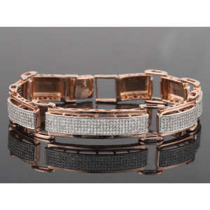 18kt rose gold diamond bracelet