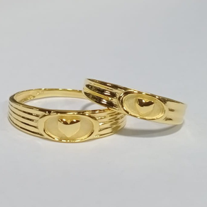 Gold antique couple ring