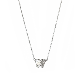 Butterfly Chain Pendant In 925 Sterling Silve