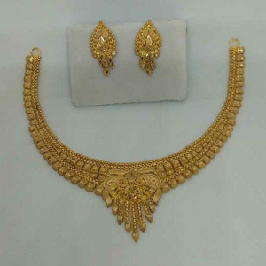 916 gold light weight necklace set