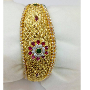 916 gold single antique kada